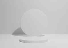 白色光灰色的黑色的白色渲染简单的最小的作文油缸站讲台上产品显示广告几何形状空背景空间文本