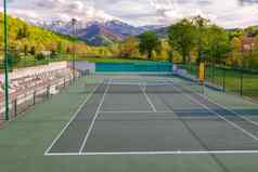 网球法院树山网球法院自然