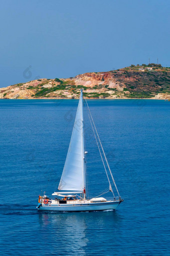 游艇船<strong>爱琴海</strong>海米洛斯岛岛希腊