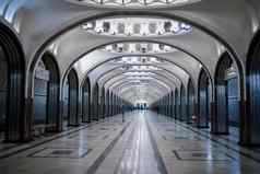 马雅可夫斯基地铁站莫斯科俄罗斯细斯大林主义体系结构著名的地铁站世界打开