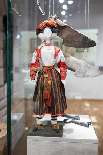 波哥罗迪茨克图拉州数博布林斯基宫波哥罗迪茨克城市破布娃娃穿着俄罗斯人服装博物馆展览