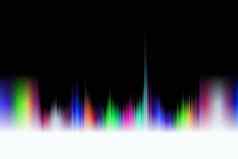 光谱彩色的行概述了液体摘要波彩虹颜色丰都