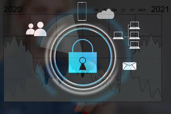 人移动PC电脑技术网络安全隐私概念保护安全数据全球网络安全