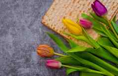 犹太人假期佩萨赫传统的庆祝活动洁食无酵饼面包仪式仪式祝福