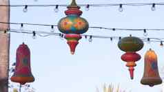 墨西哥色彩斑斓的装饰假期狂欢节聚会，派对聚会加兰挂