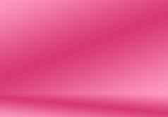 摘要空光滑的光粉红色的工作室房间背景蒙太奇产品显示横幅模板