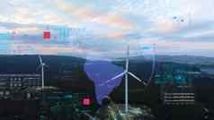 风权力植物技术聪明的网格可再生能源可持续发展的资源
