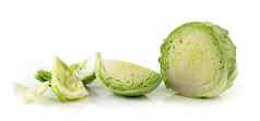 绿色卷心菜蔬菜白色