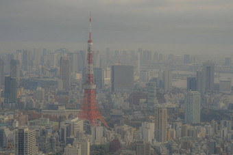 东京城市景观六本木山