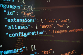 软件开发人员编程代码摘要电脑脚本代码编程代码屏幕软件开发人员