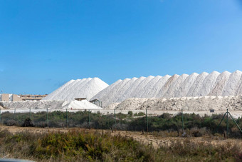 海盐仓库形式大山盐生产植物地中海