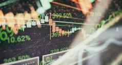 业务图股票金融指示器股票业务市场分析概念
