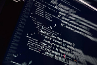 软件开发人员编程代码摘要电脑脚本代码编程代码屏幕软件开发人员