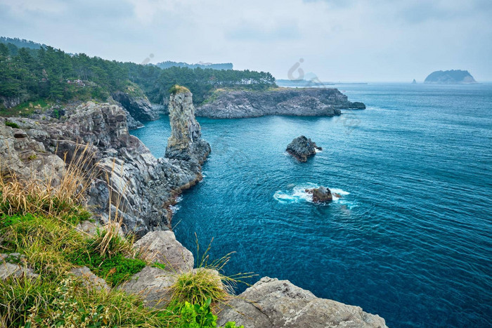 食管科岩石济州岛岛南韩国