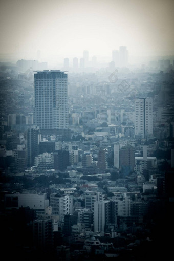 东京城市景观东京大都会天文台