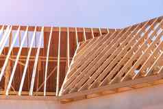 框架住宅首页建设木材框架房子