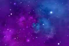 布满星星的背景蓝色的紫罗兰色的星云概念空间天文学星系宇宙科学