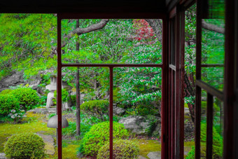景观边缘日本房子