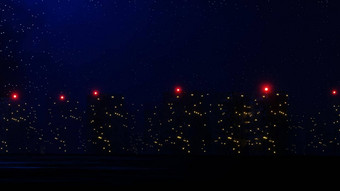 渲染霓虹灯光发光的黑暗场景网络朋克晚上城市概念晚上生活技术网络一代未来主义的场景sci模式主题
