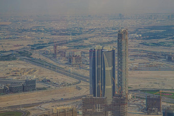 迪拜城市景观迪拜塔哈利法天文台