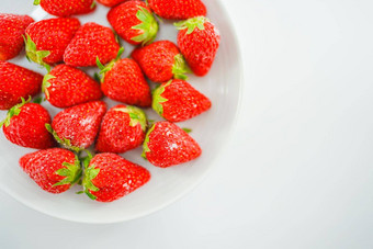 冻草莓白色菜