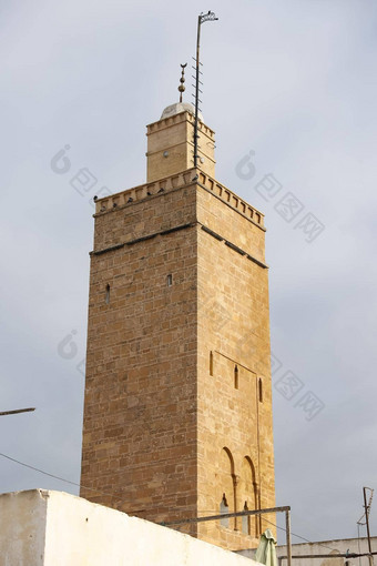 尖塔清真寺旧城区Udayas拉巴特摩洛哥