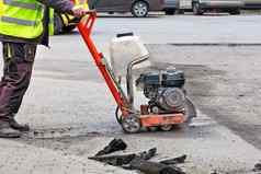 路构建器反光工作服可移植的沥青刀减少沥青修复部分巷道