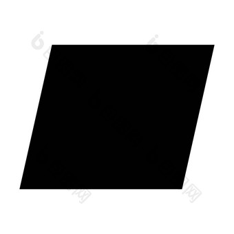 平行四边形形状象征向量图标有创意的图形设计元素pictogram插图