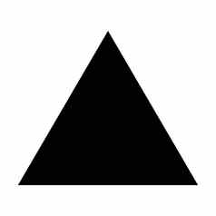 三角形形状图标向量象征有创意的图形设计元素pictogram插图