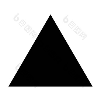 三角形形状图标向量象征有创意的图形设计元素pictogram插图