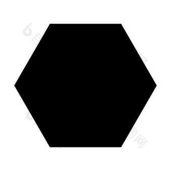 六角形状象征向量图标有创意的图形设计元素pictogram插图