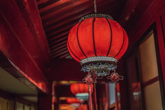 中国人红色的灯笼中国人一年中国人灯笼一年节日
