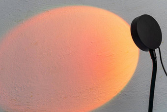 日落投影仪灯表格多彩色的rgb光首页装饰复制空间