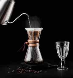 chemex咖啡壶手册pour-over风格玻璃咖啡壶chemex设备酝酿咖啡咖啡酝酿