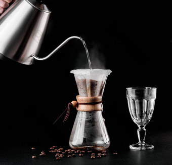 chemex咖啡壶手册pour-over风格玻璃咖啡壶chemex设备酝酿咖啡咖啡酝酿