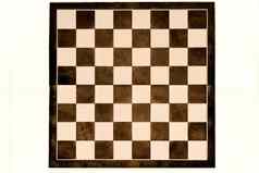黑暗棕色（的）国际象棋董事会白色背景的地方文本