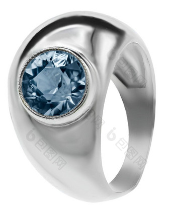 心形状钻石宝石纸牌银订婚环