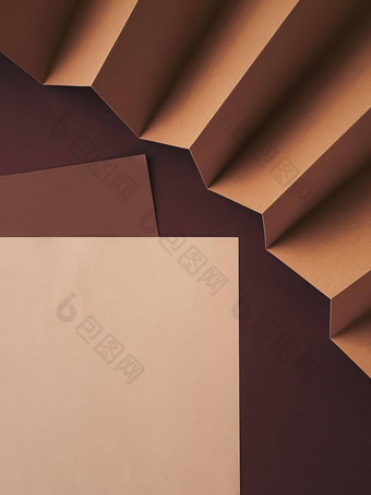 米色棕色（的）论文办公室文具平铺奢侈品品牌平躺品牌身份设计原型工作创造力