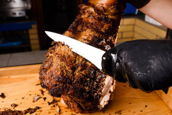 炸猪肉减少刀大和平猪肉肉切割肉老板减少猪肉刀广告肉菜单餐厅