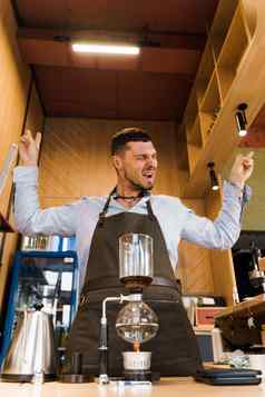 弯管咖啡设备火加热玻璃瓶咖啡馆情感咖啡师显示岩石卷替代咖啡酝酿方法