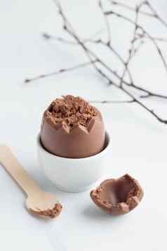 巧克力复活节蛋白色蛋架