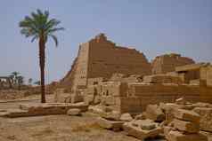 寺庙卢克索历史埃及纪念碑考古学