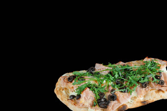 平萨罗马美食意大利厨房黑色的背景scrocchiarella传统的菜食物交付