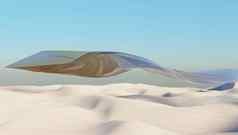 大沙子沙丘全景沙漠海滩沙子变形背景呈现