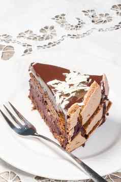 片巧克力蛋糕装饰白色巧克力片