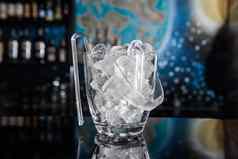 冷冻冰炊具冰多维数据集塑料钳酒吧计数器