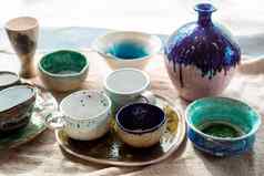 陶瓷花瓶油漆陶器概念