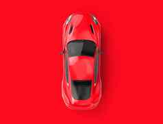红色的通用的brandless车红色的背景