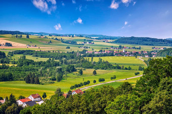 风景如画的风景图像色彩斑斓的景观巴登-符腾堡州德国
