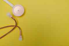 医疗听诊器白色医疗听诊器概念医疗保健